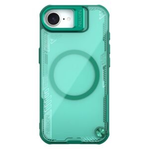 NILLKIN Iceblade CamProp For iPhone 16e Case Lens Frame Kickstand Phone Cover | Compatible with MagSafe Green iPhone 16e by The Case Factory