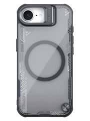 NILLKIN Iceblade CamProp For iPhone 16e Case Lens Frame Kickstand Phone Cover | Compatible with MagSafe Black iPhone 16e by The Case Factory