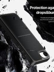 DUX DUCIS Rafi II Series For iPhone 16e Magnetic Case Leather Back Cover with RFID Blocking Card Slots by The Case Factory