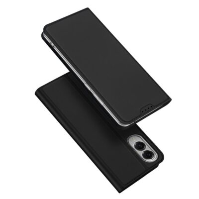 DUX DUCIS Skin Pro Series For Samsung Galaxy S25 Edge Case Leather Cover with Card Holder Black Samsung Galaxy S25 Edge by The Case Factory