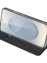 DUX DUCIS Skin Pro Series For Samsung Galaxy S25 Edge Case Leather Cover with Card Holder by The Case Factory