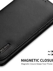 DUX DUCIS Hivo Series For Samsung Galaxy S25 Edge Case Cowhide Leather RFID Blocking Wallet Stand Flip Phone Cover by The Case Factory