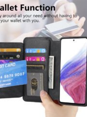 CASENEO MW-02 For Samsung Galaxy S24+ Magnetic Case Detachable Wallet Leather Phone Flip Cover by The Case Factory