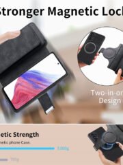 CASENEO MW-02 For Samsung Galaxy S24+ Magnetic Case Detachable Wallet Leather Phone Flip Cover by The Case Factory