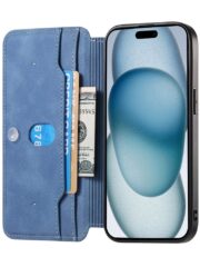 CASENEO For iPhone 16e Case Cross Texture Leather Magnetic Detachable Wallet Phone Cover by The Case Factory