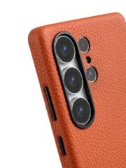 MELKCO For Samsung Galaxy S25 Ultra Case Premium Genuine Leather Full-Wrap Phone Cover | Magnetic Support by The Case Factory