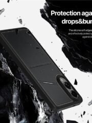 DUX DUCIS Rafi II Series For Samsung Galaxy S25 Edge Magnetic Case Leather Back Cover with RFID Blocking Card Slots by The Case Factory