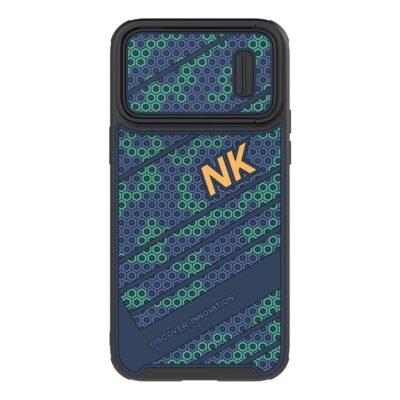 NILLKIN For iPhone 14 Pro Stylish Honeycomb Texture Phone Back Case Drop-proof Cover with Sliding Camera Cover As Shown iPhone 14 Pro by The Case Factory