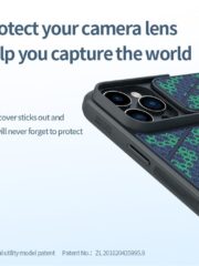 NILLKIN For iPhone 14 Pro Stylish Honeycomb Texture Phone Back Case Drop-proof Cover with Sliding Camera Cover by The Case Factory