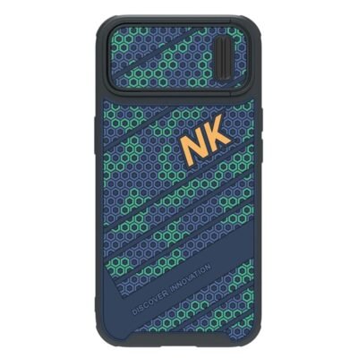 NILLKIN For iPhone 14 Sliding Camera Cover Design Phone Back Case Honeycomb Texture Anti-drop Cover As Shown iPhone 14 by The Case Factory