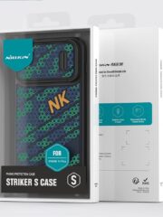 NILLKIN For iPhone 14 Sliding Camera Cover Design Phone Back Case Honeycomb Texture Anti-drop Cover by The Case Factory