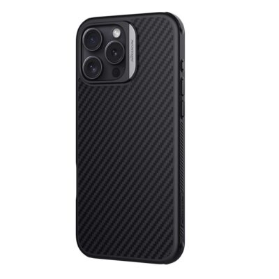 NILLKIN For iPhone 16 Pro Max Magnetic Case Carbon Fiber Texture Shockproof Phone Cover by The Case Factory