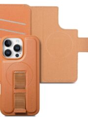 CASENEO For iPhone 16 Pro Max Magnetic Case RFID Blocking Wallet Detachable Leather Phone Cover with Wristband by The Case Factory