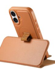 CASENEO For iPhone 16 Plus Magnetic Case RFID Blocking Wallet Detachable Leather Phone Cover with Wristband by The Case Factory