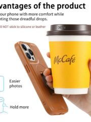 CASENEO For iPhone 15 Pro Max Magnetic Case RFID Blocking Wallet Detachable Leather Phone Cover with Wristband by The Case Factory
