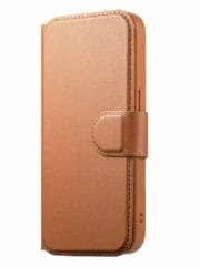 CASENEO For iPhone 15 Magnetic Case RFID Blocking Wallet Detachable Leather Phone Cover with Wristband by The Case Factory