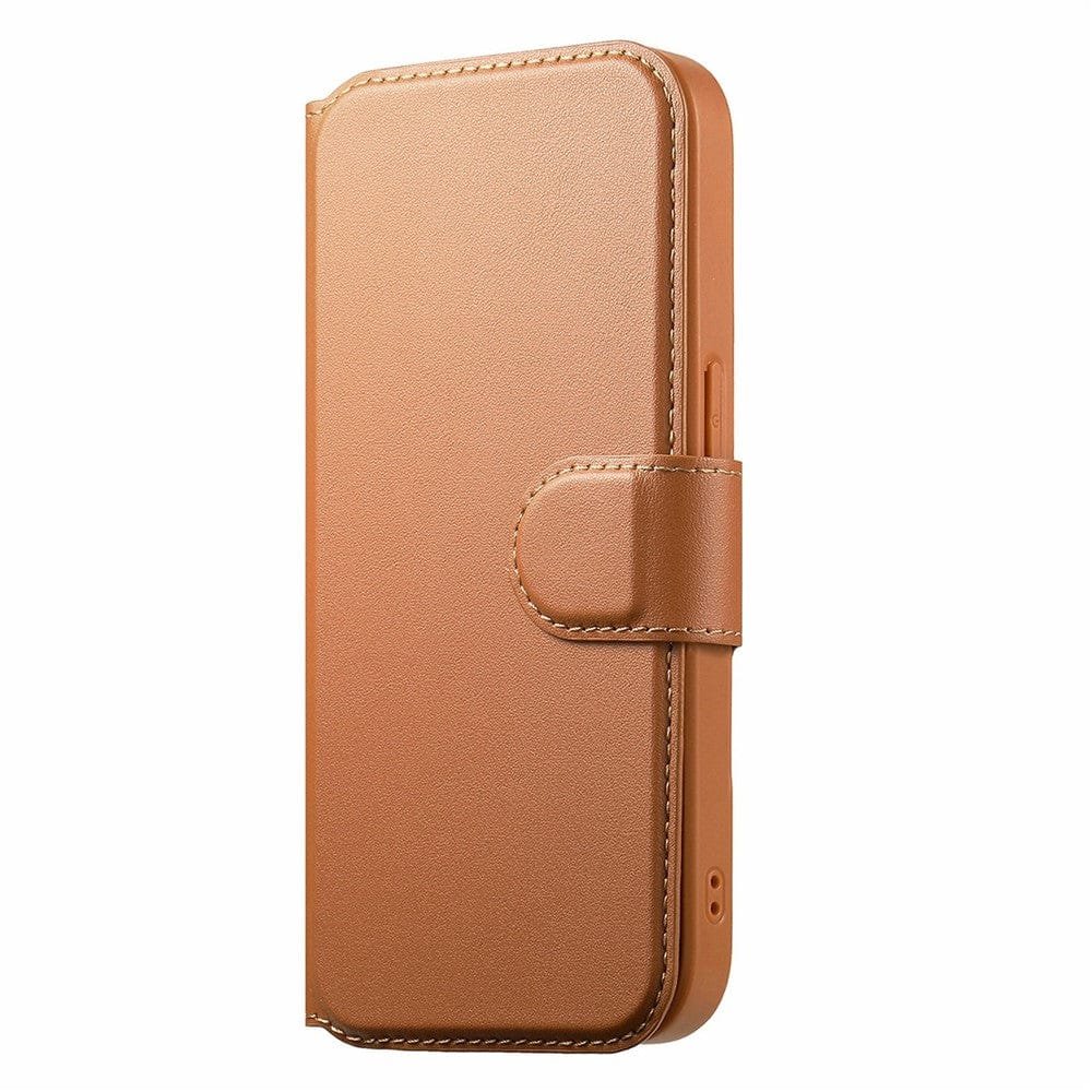CASENEO For iPhone 14 Magnetic Case RFID Blocking Wallet Detachable Leather Phone Cover with Wristband by The Case Factory