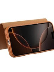 CASENEO For iPhone 14 Magnetic Case RFID Blocking Wallet Detachable Leather Phone Cover with Wristband by The Case Factory