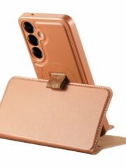 CASENEO For Samsung Galaxy S25+ Magnetic Case RFID Blocking Detachable Wallet Leather Phone Cover with Wristband by The Case Factory
