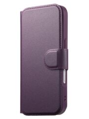 CASENEO For iPhone 16 Pro Magnetic Case RFID Blocking Wallet Detachable Leather Phone Cover with Wristband by The Case Factory