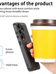 CASENEO For Samsung Galaxy S25 Magnetic Case RFID Blocking Detachable Wallet Leather Phone Cover with Wristband by The Case Factory