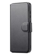 CASENEO For Samsung Galaxy S25 Magnetic Case RFID Blocking Detachable Wallet Leather Phone Cover with Wristband by The Case Factory