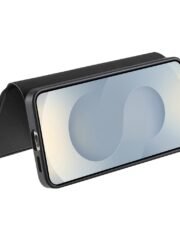 CASENEO For Samsung Galaxy S25 Magnetic Case RFID Blocking Detachable Wallet Leather Phone Cover with Wristband by The Case Factory