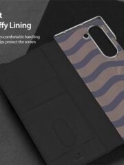 DUX DUCIS Bril Series For Samsung Galaxy Z Fold7 Case Leather Stand Phone Cover with Pen Holder by The Case Factory