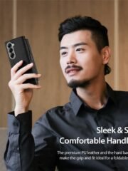 DUX DUCIS Bril Series For Samsung Galaxy Z Fold7 Case Leather Stand Phone Cover with Pen Holder by The Case Factory