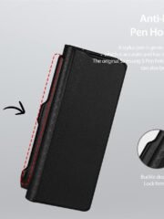 DUX DUCIS Bril Series For Samsung Galaxy Z Fold7 Case Leather Stand Phone Cover with Pen Holder by The Case Factory