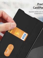 DUX DUCIS Bril Series For Samsung Galaxy Z Fold7 Case Leather Stand Phone Cover with Pen Holder by The Case Factory