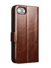 QIALINO For iPhone 16e Wallet Case Genuine Cow Leather Flip Cover Magnetic Clasp Full Protection by The Case Factory