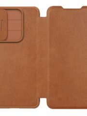 NILLKIN Qin Pro Series for Samsung Galaxy S25 Edge Case with Card Slots Leather Phone Cover by The Case Factory