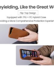NILLKIN Qin Pro Series for Samsung Galaxy S25 Edge Case with Card Slots Leather Phone Cover by The Case Factory