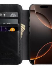 MELKCO For iPhone 16 Pro Case with Card Slots Genuine Cow Leather Phone Cover | Compatible with MagSafe by The Case Factory