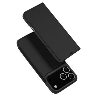 DUX DUCIS Skin Pro Series For iPhone 17 Pro Case Leather Cover Card Holder Black iPhone 17 Pro by The Case Factory