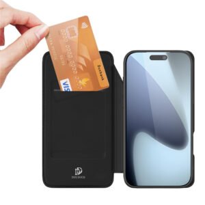 DUX DUCIS Skin Pro Series For iPhone 17 Pro Case Leather Cover Card Holder by The Case Factory
