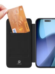 DUX DUCIS Skin Pro Series For iPhone 17 Case Leather Cover Card Holder by The Case Factory