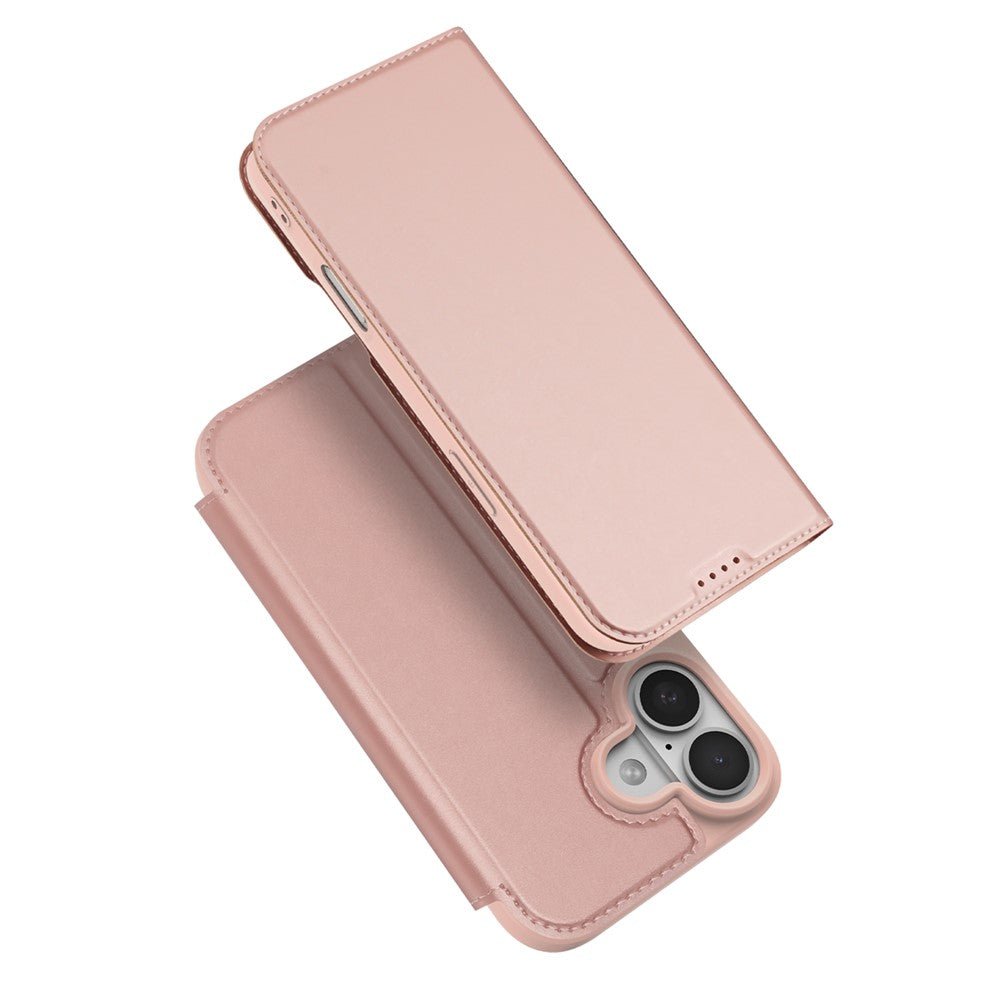 DUX DUCIS Skin Pro Series For iPhone 17 Case Leather Cover Card Holder Pink iPhone 17 by The Case Factory