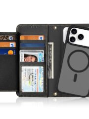 DUX DUCIS Lawa Series For iPhone 17 Pro Case Detachable Zipper Wallet Magnetic Cowhide Leather Cover by The Case Factory