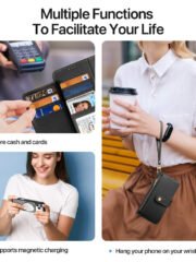 DUX DUCIS Lawa Series For iPhone 17 Pro Case Detachable Zipper Wallet Magnetic Cowhide Leather Cover by The Case Factory