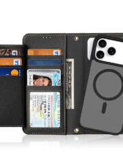 DUX DUCIS Lawa Series For iPhone 17 Pro Max Case Detachable Zipper Wallet Magnetic Cowhide Leather Cover by The Case Factory