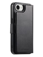 For iPhone 16e Magnetic Case CASENEO RFID Blocking Wallet Detachable Leather Phone Cover with Wristband by The Case Factory