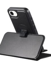 For iPhone 16e Magnetic Case CASENEO RFID Blocking Wallet Detachable Leather Phone Cover with Wristband by The Case Factory