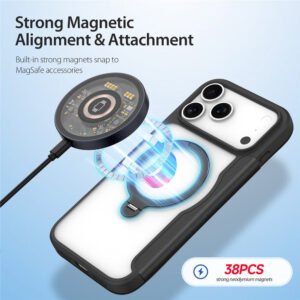 DUX DUCIS Skin X Pro Series For iPhone 17 Pro Leather Case Rotary Kickstand Cover Compatible with MagSafe by The Case Factory