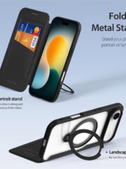 DUX DUCIS Skin X Pro Series For iPhone Air Leather Case Rotary Kickstand Cover Compatible with MagSafe by The Case Factory
