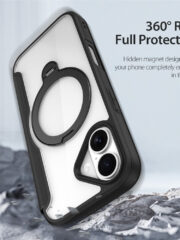 DUX DUCIS Skin X Pro Series For iPhone 17 Leather Case Rotary Kickstand Cover Compatible with MagSafe by The Case Factory