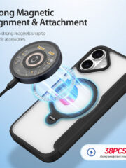 DUX DUCIS Skin X Pro Series For iPhone 17 Leather Case Rotary Kickstand Cover Compatible with MagSafe by The Case Factory