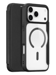 DUX DUCIS Skin X Pro Series For iPhone 17 Pro Leather Case Flip Cover Compatible with MagSafe Black iPhone 17 Pro by The Case Factory