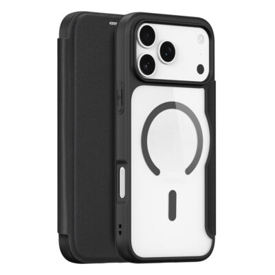 DUX DUCIS Skin X Pro Series For iPhone 17 Pro Leather Case Flip Cover Compatible with MagSafe Black iPhone 17 Pro by The Case Factory
